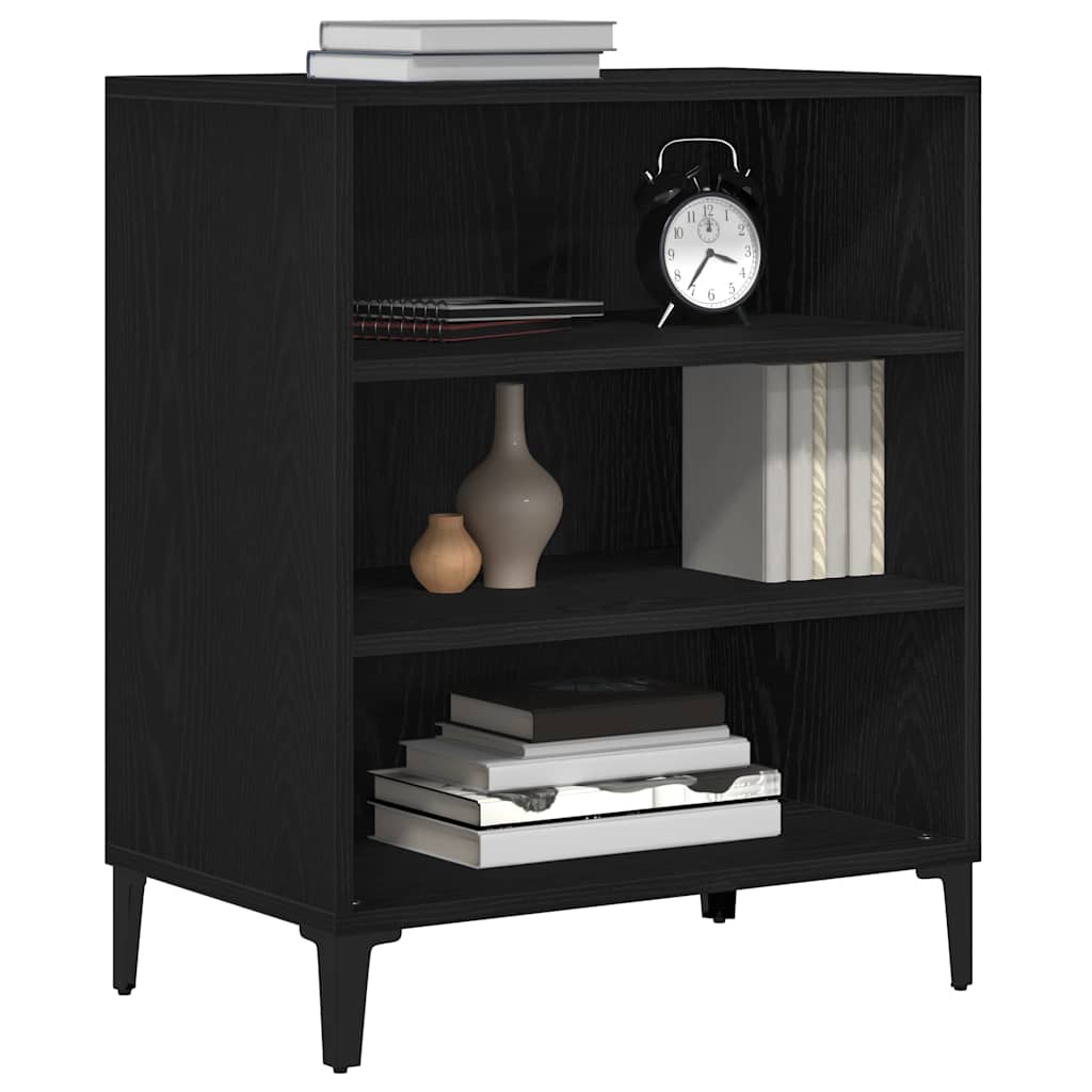 vidaXL Sideboard Black Oak 57 x 35 x 70 cm Engineered Wood 3