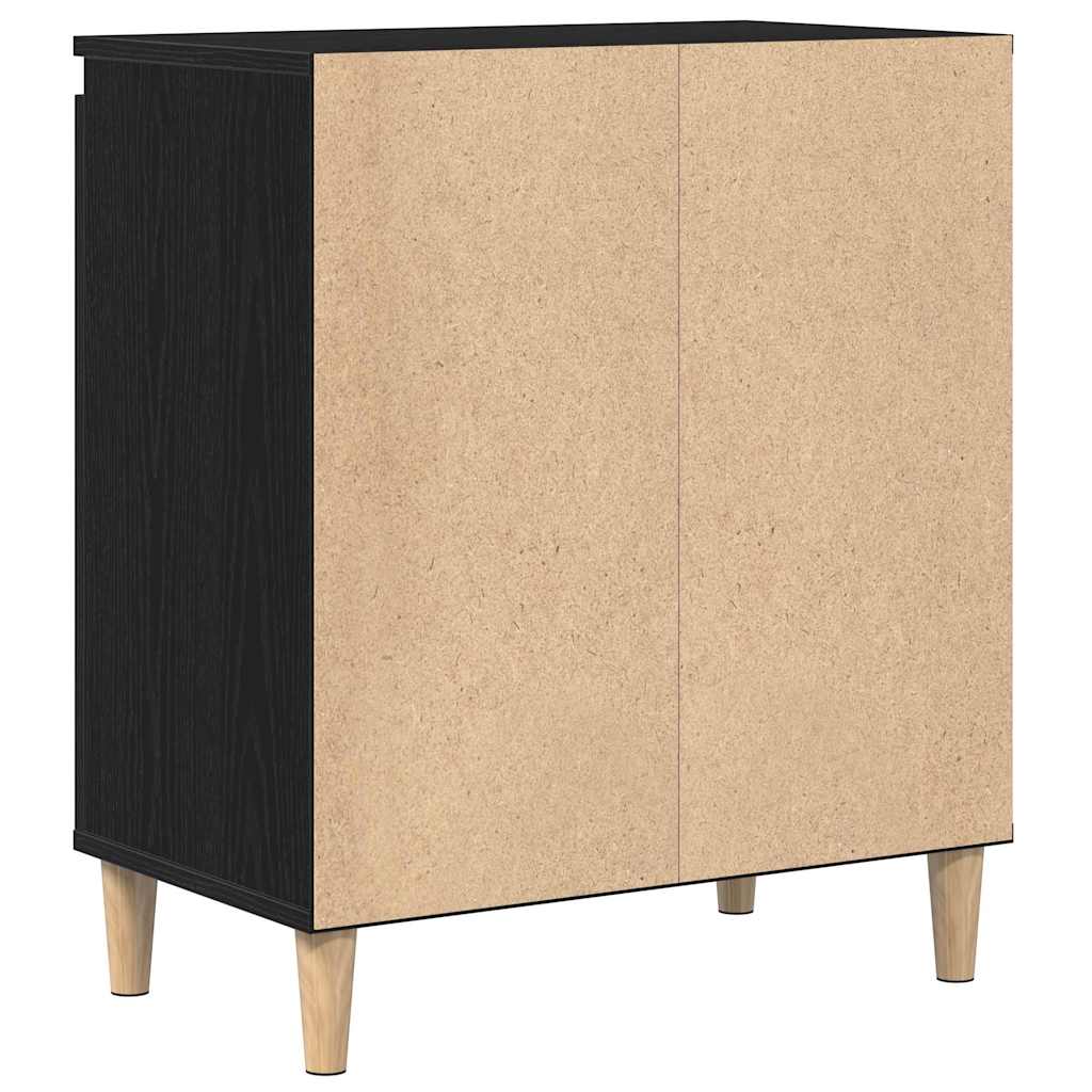 vidaXL Sideboard Black Oak 60 x 35 x 70 cm Engineered Wood 6