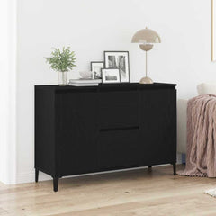 vidaXL Sideboard Black Oak 104 x 35 x 70 cm Engineered Wood 1