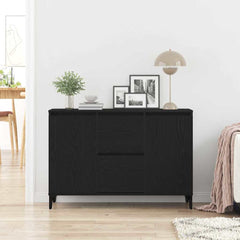 vidaXL Sideboard Black Oak 104 x 35 x 70 cm Engineered Wood 4