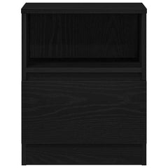 vidaXL Bedside Cabinet Black Oak 40 x 40 x 50 cm Engineered Wood 6