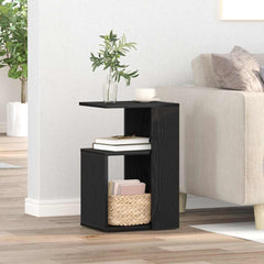 vidaXL Side Table Black Oak 36 x 30 x 56 cm Engineered Wood 1