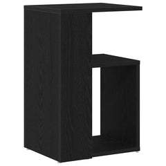 vidaXL Side Table Black Oak 36 x 30 x 56 cm Engineered Wood 5