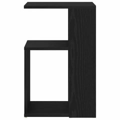 vidaXL Side Table Black Oak 36 x 30 x 56 cm Engineered Wood 6