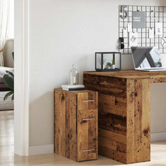 vidaXL Apothecary Cabinet 20 x 45.5 x 60 cm Engineered Wood Old wood 4
