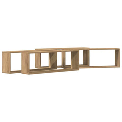 vidaXL Wall Shelves 4 pcs Artisian Oak 80 x 15 x 26 cm Engineered Wood 2