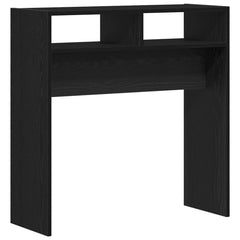 vidaXL Console Table Black Oak 78 x 30 x 80 cm Engineered Wood 5