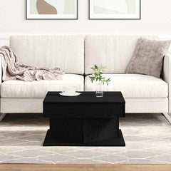 vidaXL Coffee Table Black Oak 57 x 57 x 30 cm Engineered Wood 1