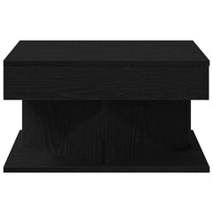 vidaXL Coffee Table Black Oak 57 x 57 x 30 cm Engineered Wood 6