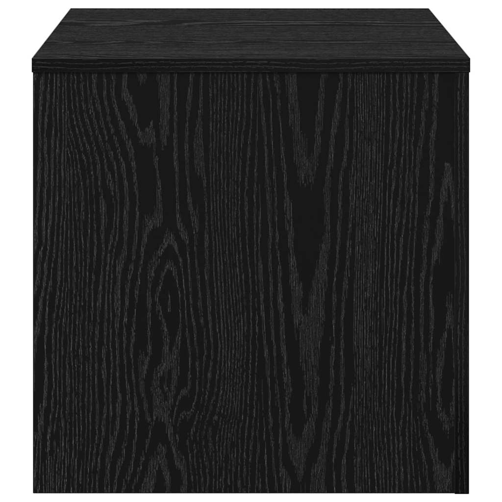 vidaXL Nesting Table 3 pcs Black Oak 45 x 45 x 45 cm Engineered Wood 5