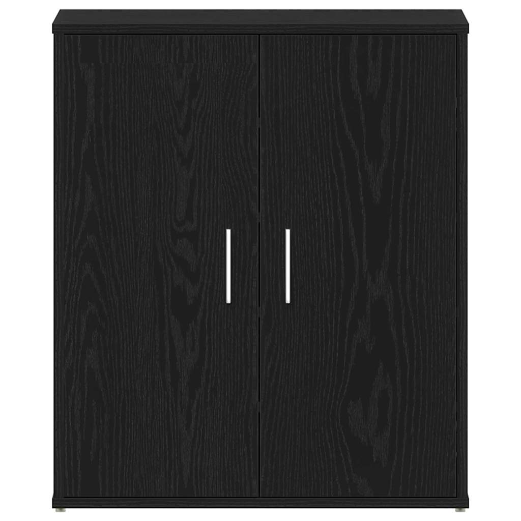 vidaXL Shoe Cabinet 60 x 35 x 70 cm Engineered Wood Black Oak 6