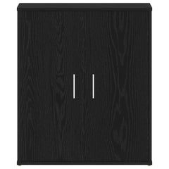 vidaXL Shoe Cabinet 60 x 35 x 70 cm Engineered Wood Black Oak 6