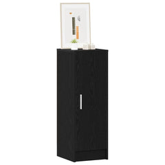 vidaXL Shoe Cabinet 32 x 35 x 92 cm Engineered Wood Black Oak 3