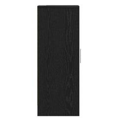 vidaXL Shoe Cabinet 32 x 35 x 92 cm Engineered Wood Black Oak 6