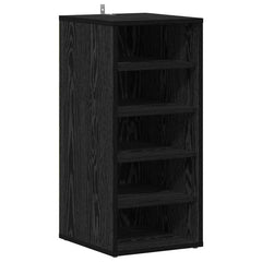 vidaXL Shoe Cabinet 2 pcs 32 x 35 x 70 cm Engineered Wood Black Oak 4