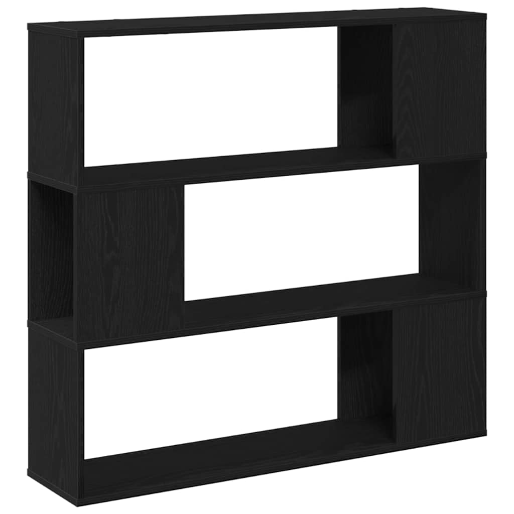 vidaXL TV Cabinet Set 100 x 24 x 94 cm Black Oak Engineered Wood 5