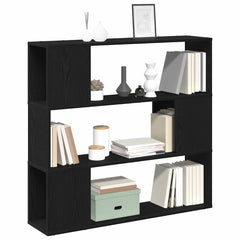vidaXL TV Cabinet Set 100 x 24 x 94 cm Black Oak Engineered Wood 3
