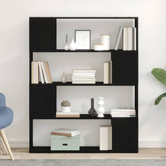 vidaXL TV Cabinet Set 100 x 24 x 124.5 cm Black Oak Engineered Wood 1