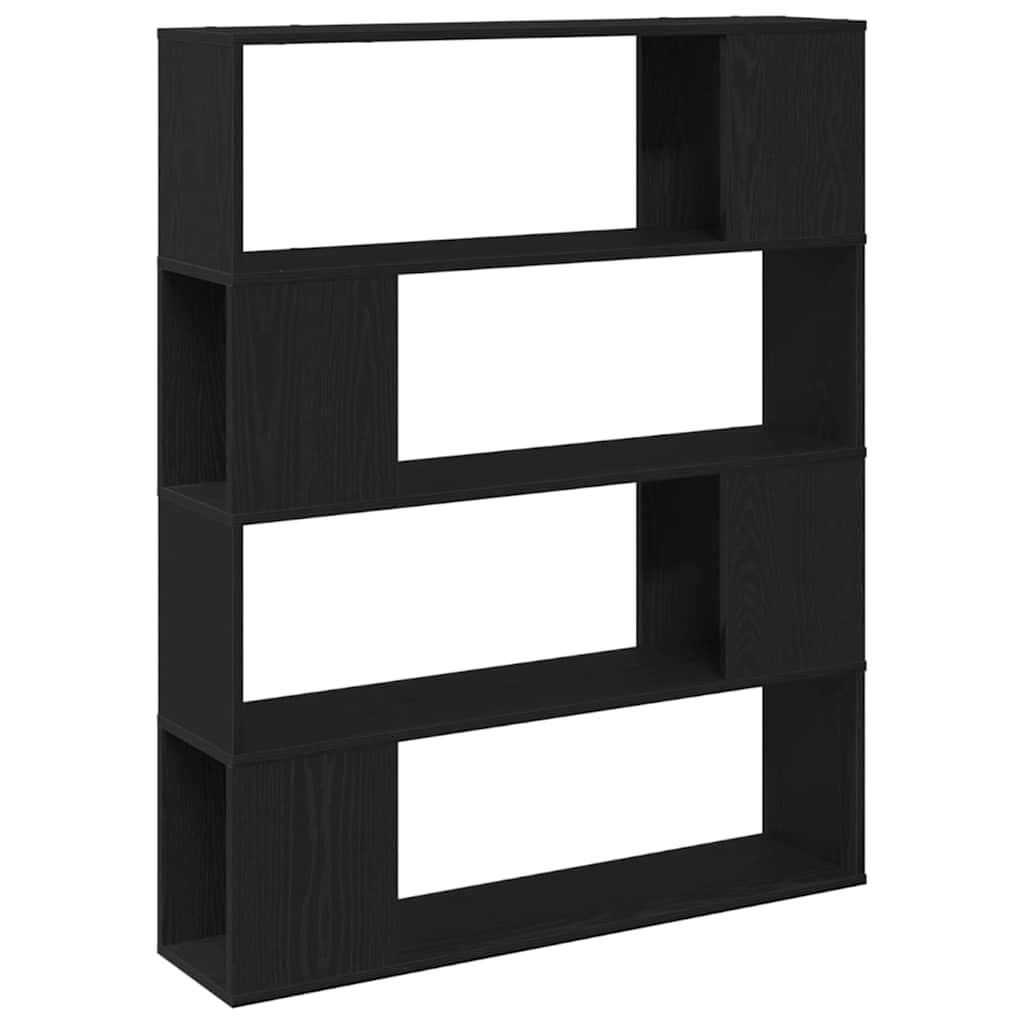 vidaXL TV Cabinet Set 100 x 24 x 124.5 cm Black Oak Engineered Wood 5