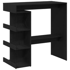 vidaXL Bar Table 100 x 48 x 101.5 cm Engineered Wood Black Oak 2