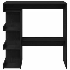 vidaXL Bar Table 100 x 48 x 101.5 cm Engineered Wood Black Oak 6