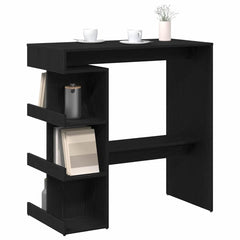vidaXL Bar Table 100 x 48 x 101.5 cm Engineered Wood Black Oak 3