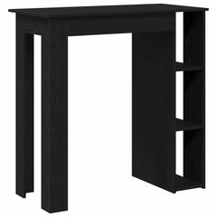 vidaXL Bar Table 102 x 50 x 103.5 cm Engineered Wood Black Oak 5