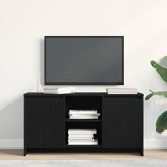 vidaXL TV Cabinet 102 x 37.5 x 52.5 cm Black Oak Engineered Wood 1