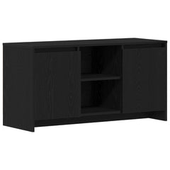 vidaXL TV Cabinet 102 x 37.5 x 52.5 cm Black Oak Engineered Wood 2