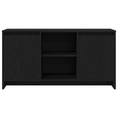 vidaXL TV Cabinet 102 x 37.5 x 52.5 cm Black Oak Engineered Wood 6