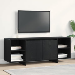 vidaXL TV Cabinet 130 x 35 x 50 cm Black Oak Engineered Wood 4