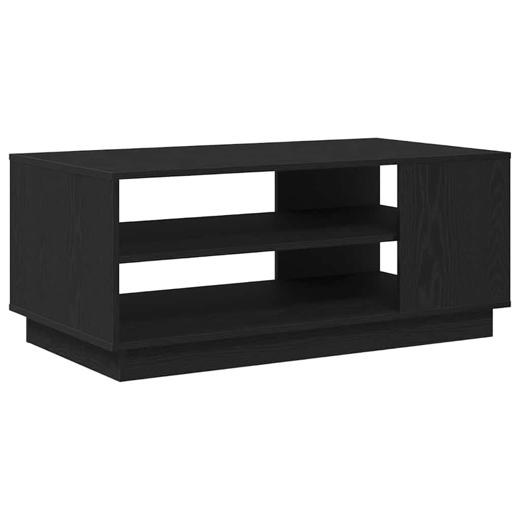 vidaXL Coffee Table Black Oak 102 x 55 x 43 cm Engineered Wood 2