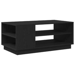 vidaXL Coffee Table Black Oak 102 x 55 x 43 cm Engineered Wood 5
