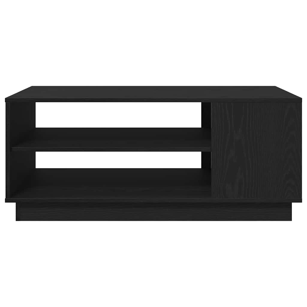 vidaXL Coffee Table Black Oak 102 x 55 x 43 cm Engineered Wood 6