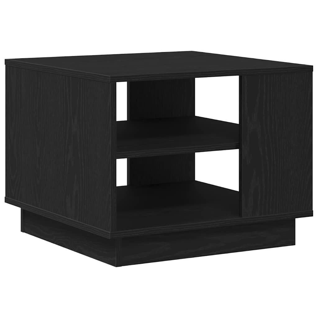 vidaXL Coffee Table Black Oak 55 x 55 x 42 cm Engineered Wood 2