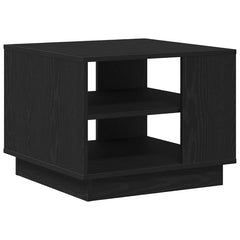 vidaXL Coffee Table Black Oak 55 x 55 x 42 cm Engineered Wood 2