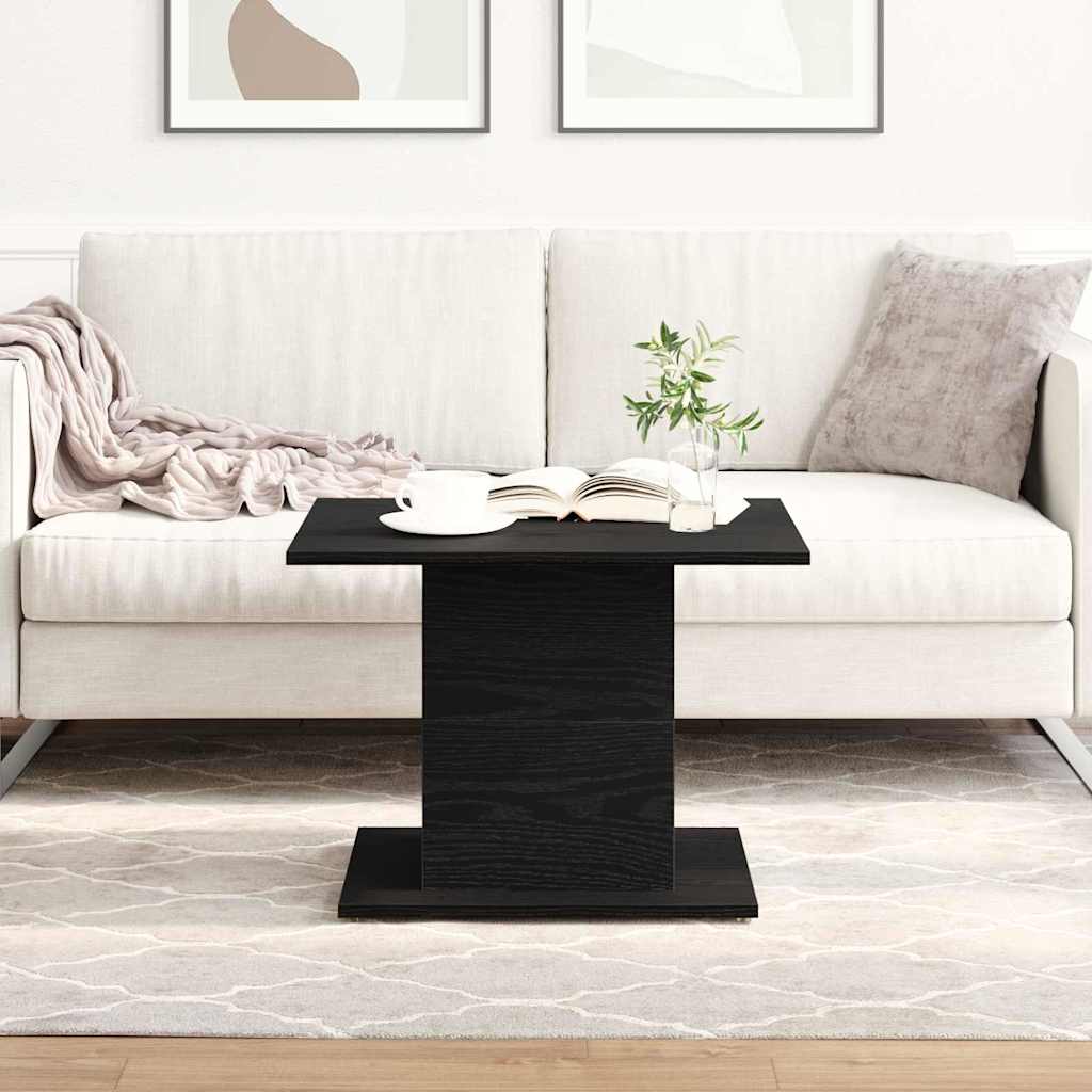 vidaXL Coffee Table Black Oak 55.5 x 55.5 x 40 cm Engineered Wood 1