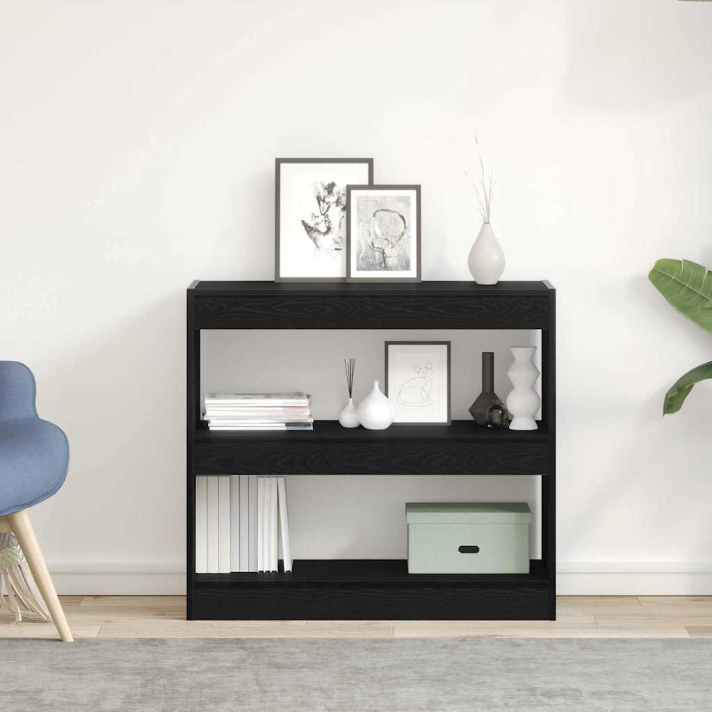 vidaXL Book Cabinet 2-Tier 2 pcs 80 x 30 x 72 cm Engineered Wood 4