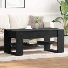 vidaXL Coffee Table Black Oak 102 x 55 x 45 cm Engineered Wood 1