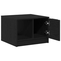 vidaXL Coffee Table Black Oak 50 x 50 x 36 cm Engineered Wood 4