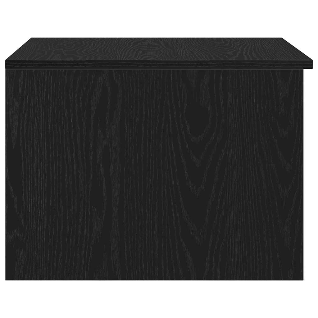 vidaXL Coffee Table Black Oak 50 x 50 x 36 cm Engineered Wood 6