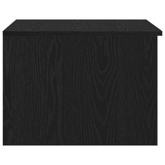 vidaXL Coffee Table Black Oak 50 x 50 x 36 cm Engineered Wood 6