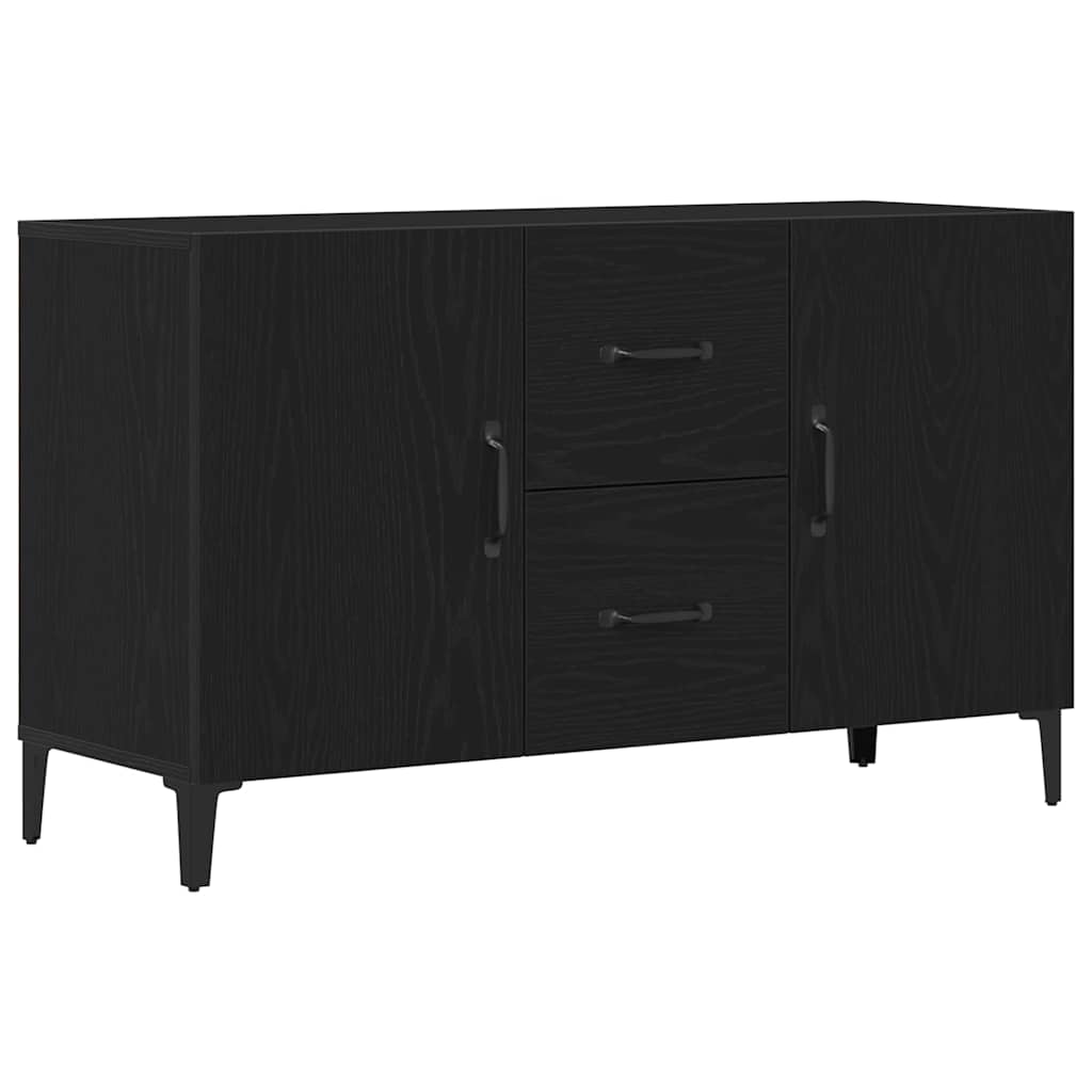 vidaXL Sideboard Black Oak 100 x 36 x 60 cm Engineered Wood 2