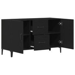 vidaXL Sideboard Black Oak 100 x 36 x 60 cm Engineered Wood 5