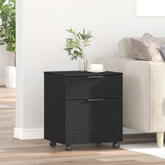 vidaXL File Cabinet Black Oak 45 x 38 x 54 cm Engineered Wood 1