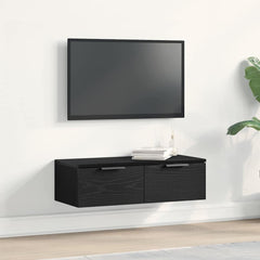 vidaXL Wall Cabinet Black Oak 68 x 30 x 20 cm Engineered Wood 1
