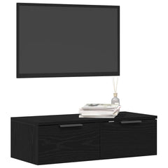 vidaXL Wall Cabinet Black Oak 68 x 30 x 20 cm Engineered Wood 3