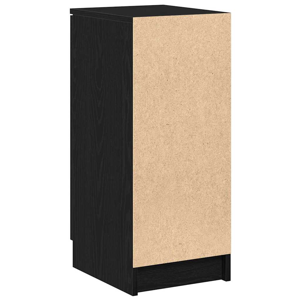 vidaXL Shoe Cabinet Black Oak 29.5 x 35 x 70 cm Engineered Wood 6