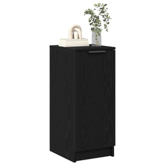 vidaXL Shoe Cabinet Black Oak 29.5 x 35 x 70 cm Engineered Wood 3