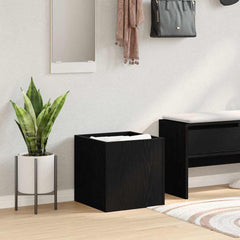 vidaXL Planter Box Black Oak 40 x 40 x 40 cm Engineered Wood 4